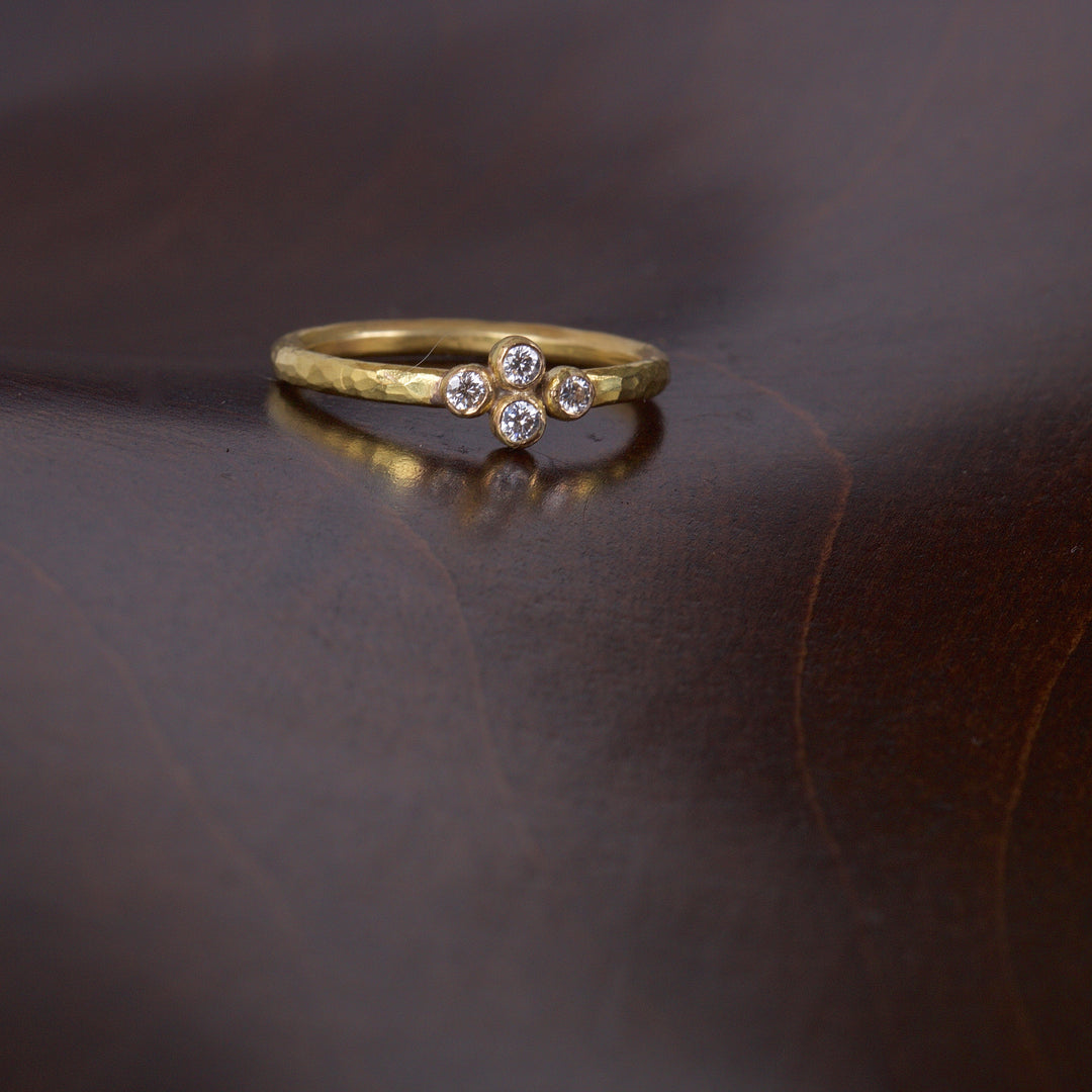 4 Diamond Engagement Ring 04798 - Ormachea Jewelry