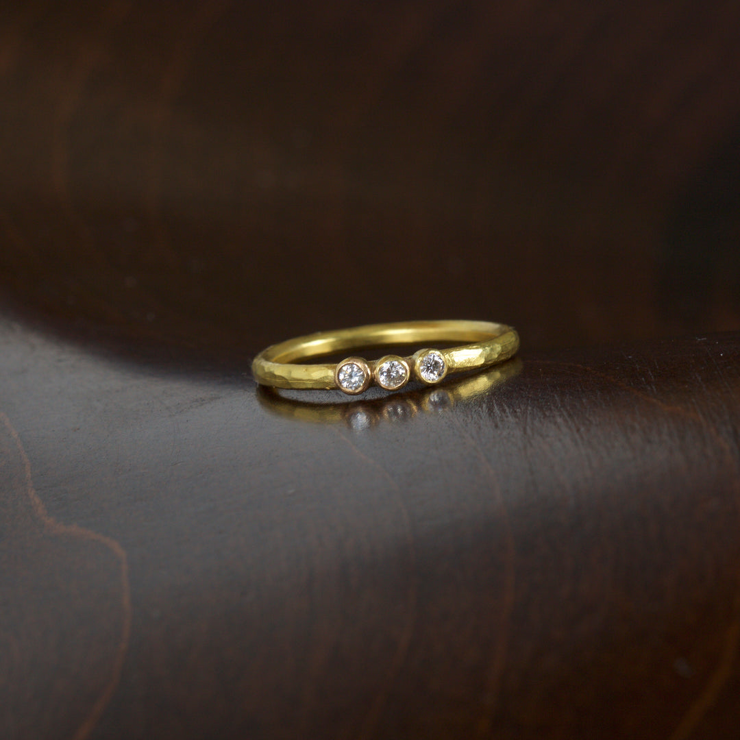 3 Diamond Engagement Ring 04799 - Ormachea Jewelry