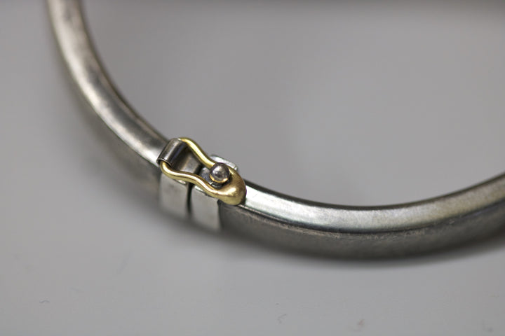 Mixed Metal and Diamond Bracelet 06745 - Ormachea Jewelry