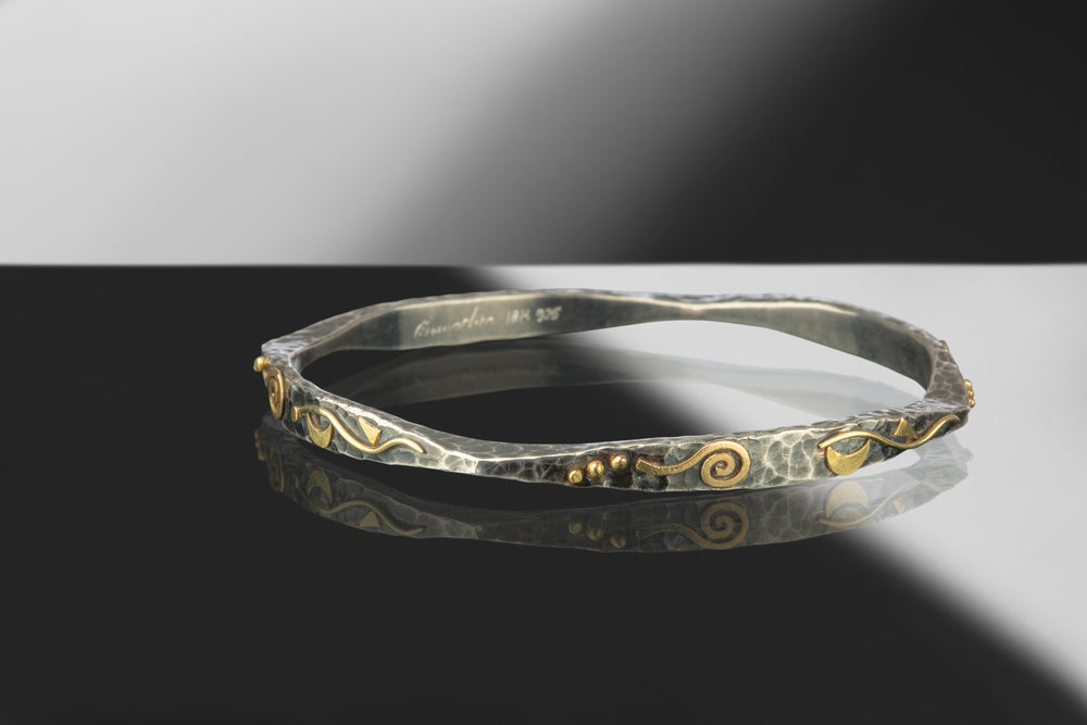 Mixed Metal Bracelet (07924) - Ormachea Jewelry