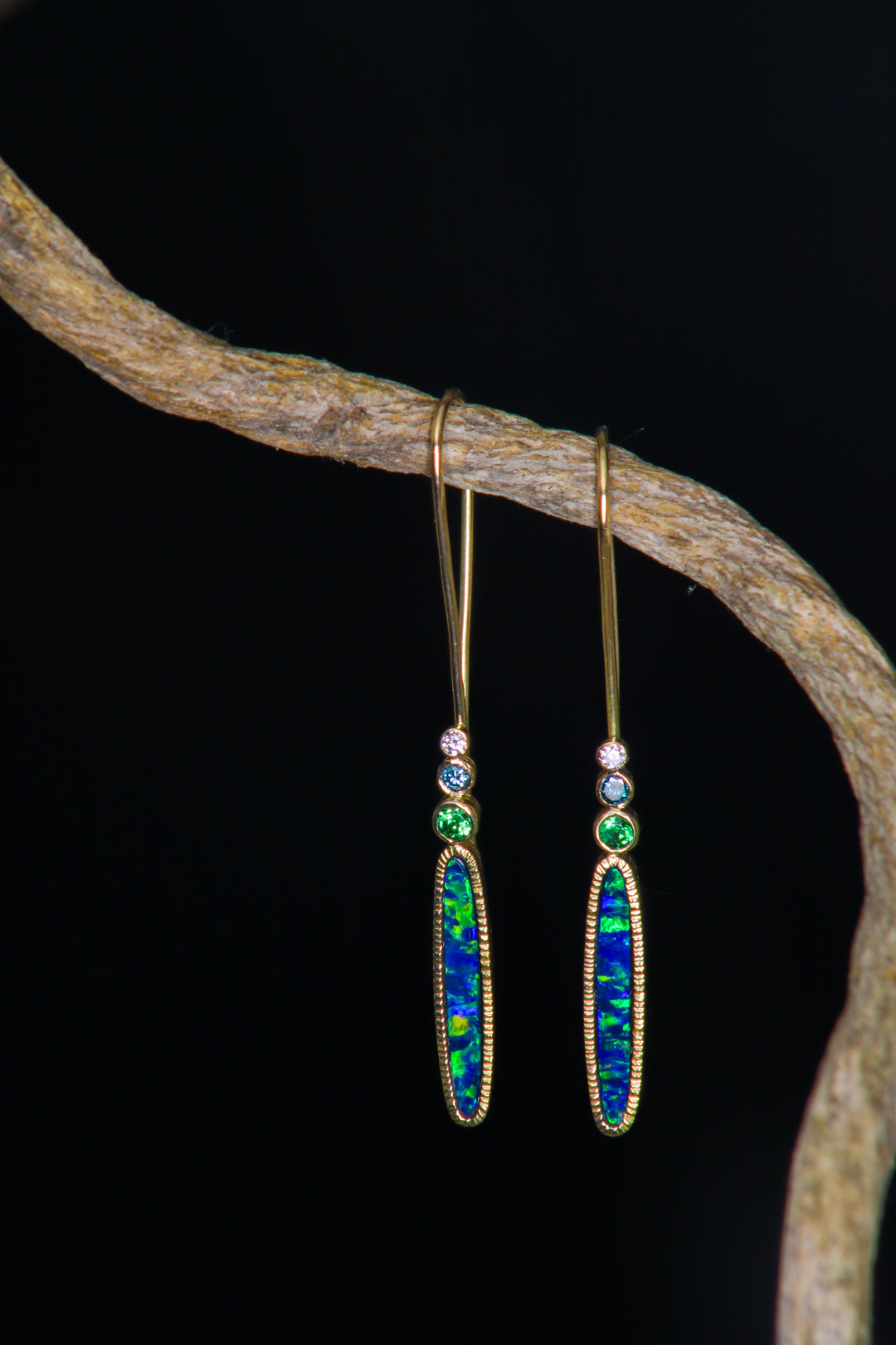Australian Opal Earrings (B363)