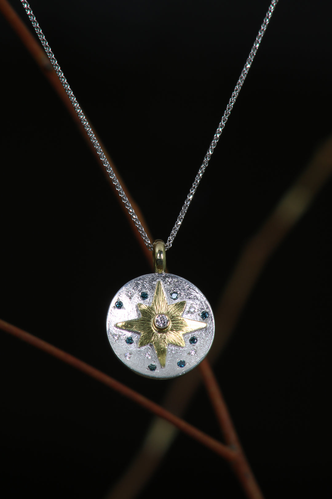 North Star Diamond Pendant (B429)