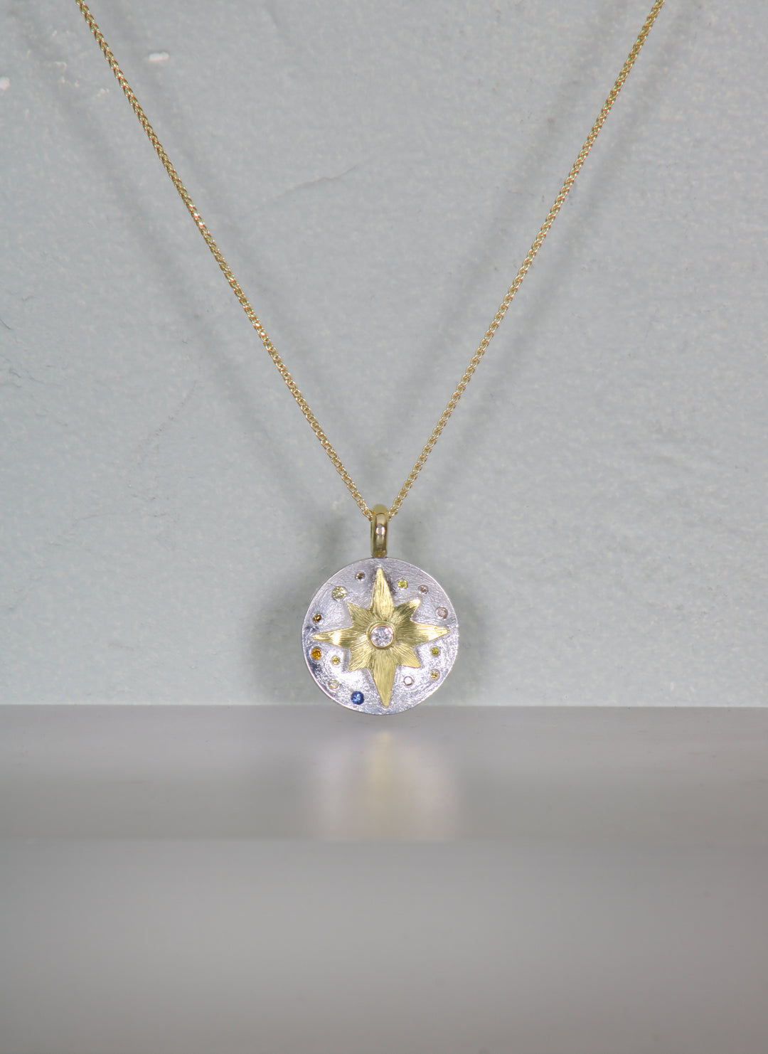 North Star Disk Pendant (B430)