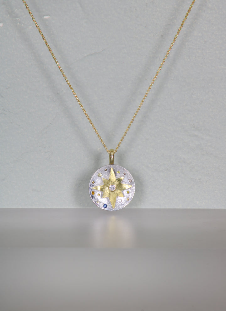 North Star Disk Pendant (B430)