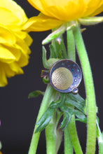 Load image into Gallery viewer, Silver and Gold Disk Ring (09169)
