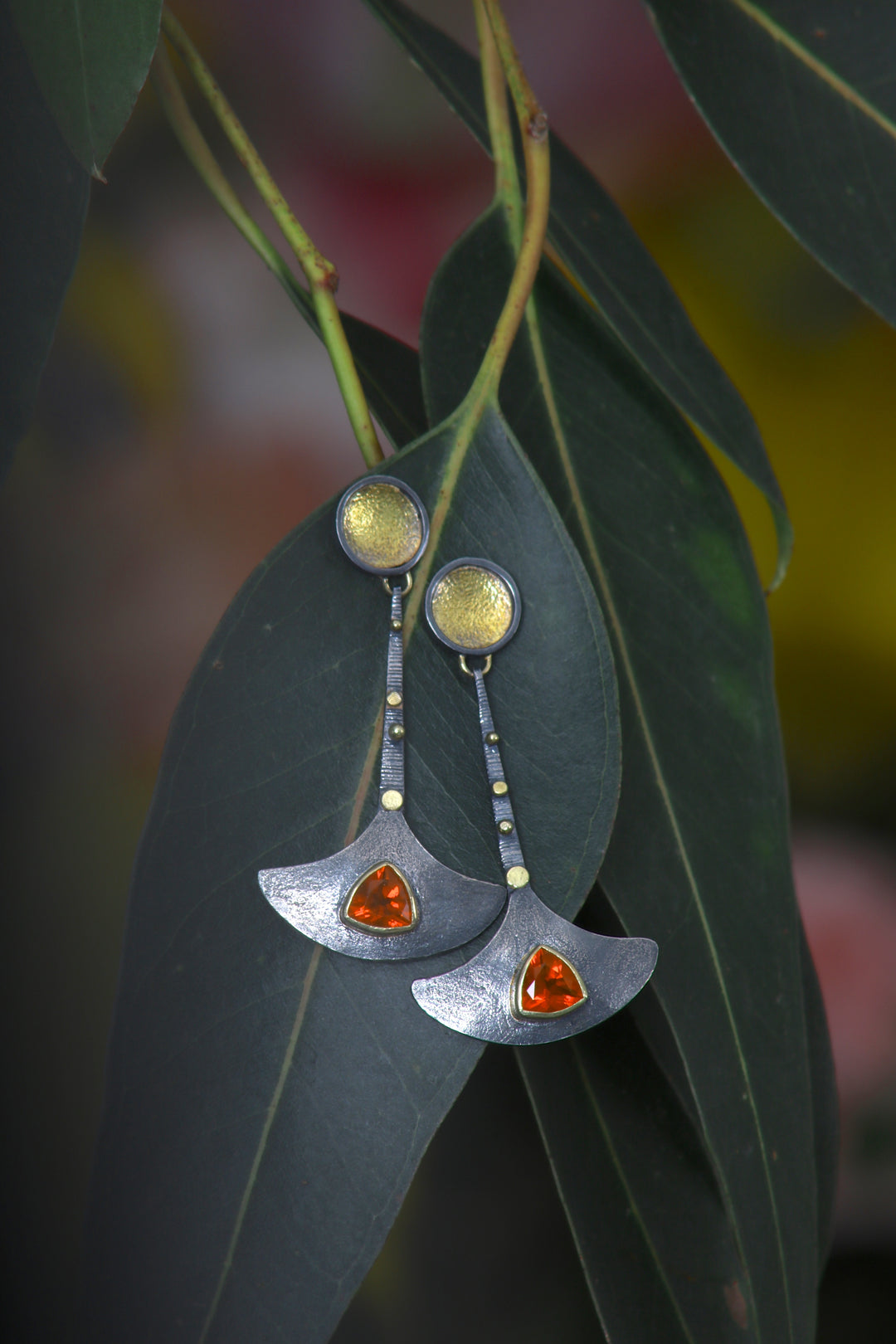 Tumi Inspired Mexican Opal Earrings (09801)
