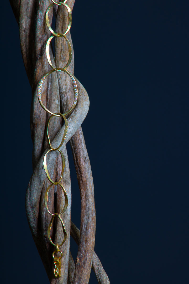 Gold Link Bracelet (B472)