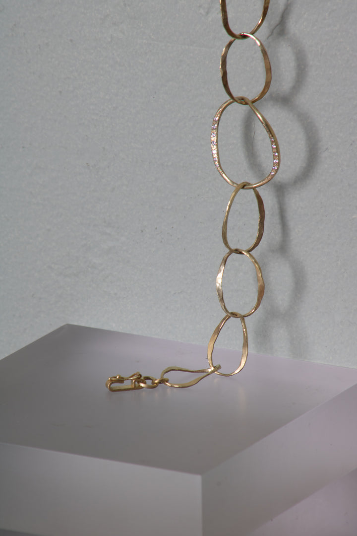 Gold Link Bracelet (B472)