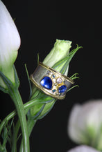 Load image into Gallery viewer, Rose Cut Blue Sapphire Ring (09296)
