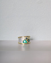 Load image into Gallery viewer, Emerald and Mixed Gemstone Ring (09295)
