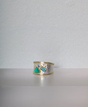 Load image into Gallery viewer, Emerald and Mixed Gemstone Ring (09295)
