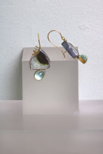 Load image into Gallery viewer, Tourmaline Slice Earrings (09407)
