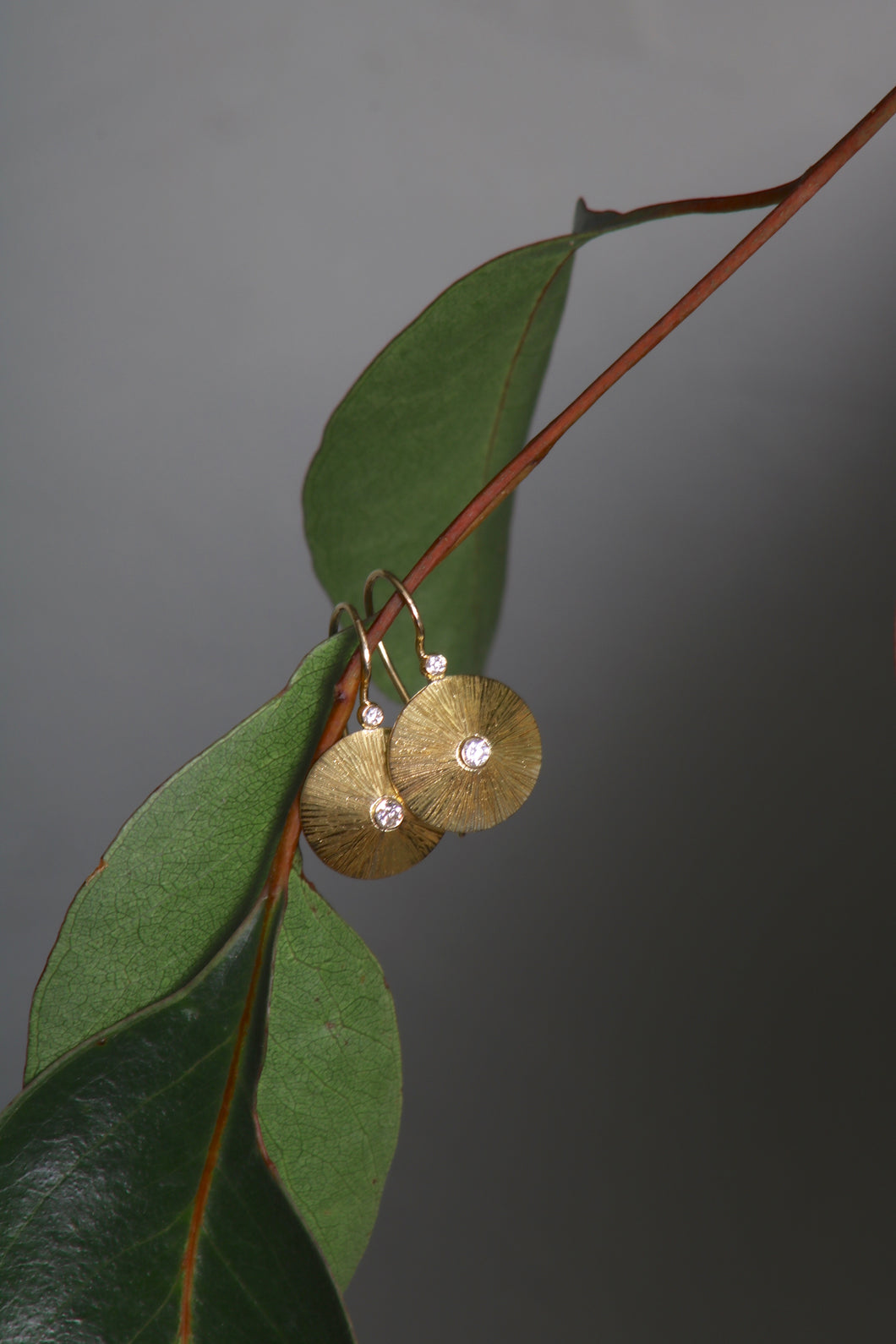 Diamond Fan Earrings (09423)