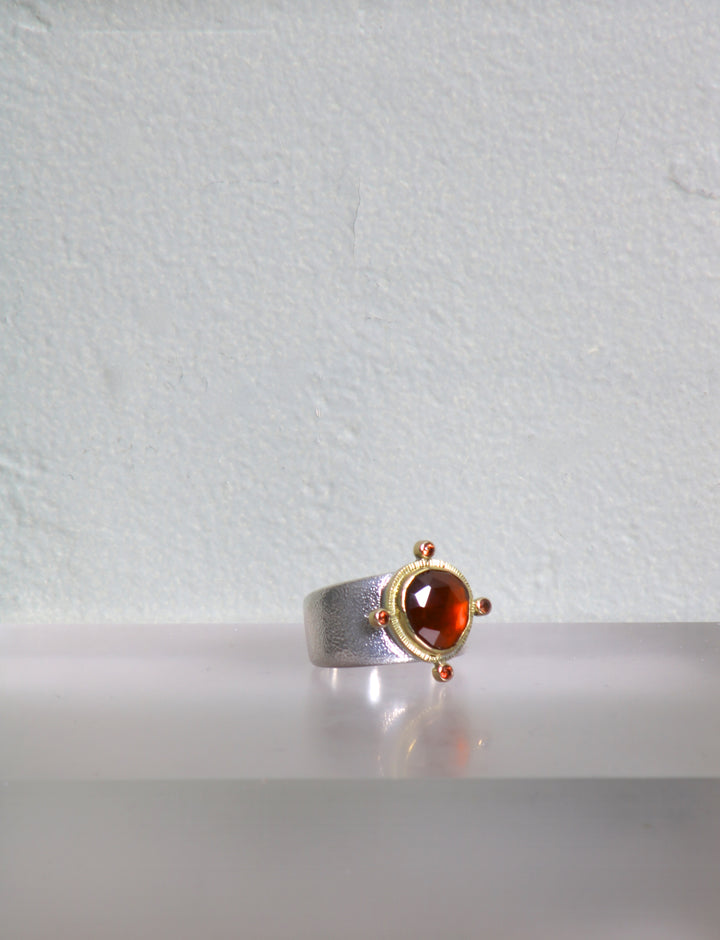 Hessonite Garnet Ring (09458)