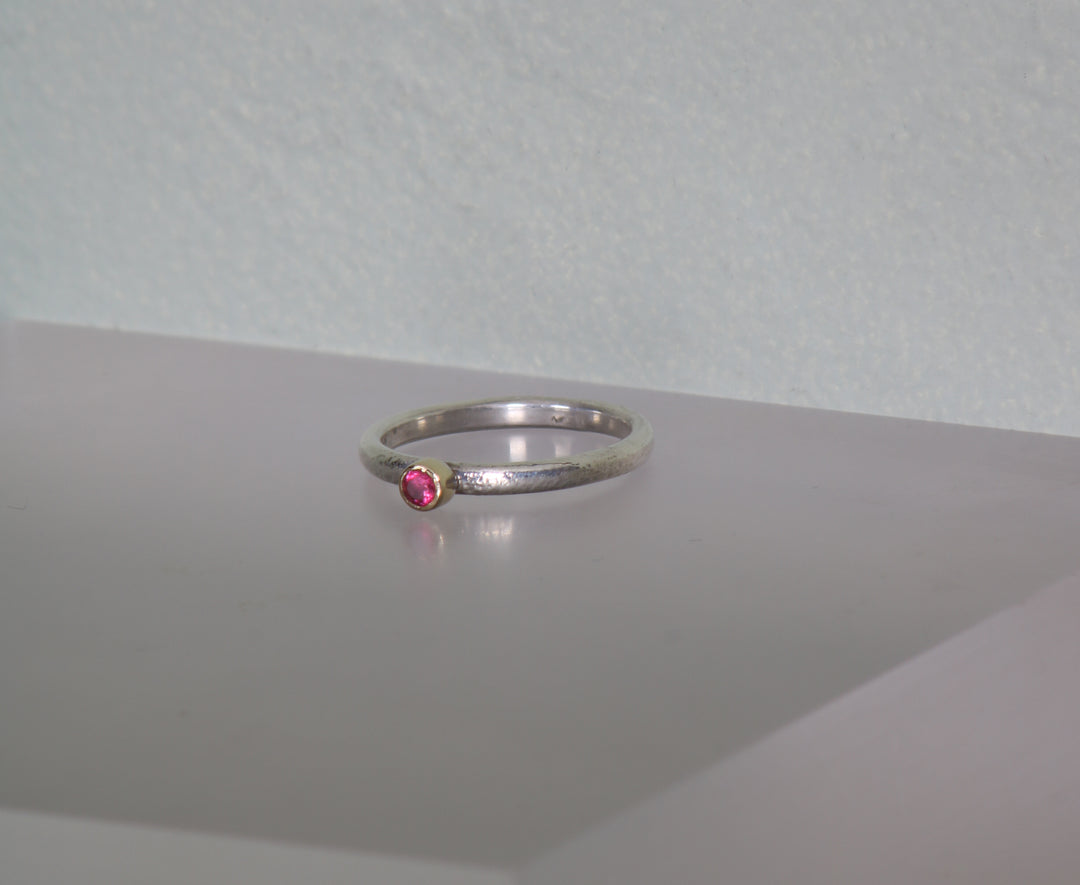 Pink Sapphire Stacking Ring (09946)
