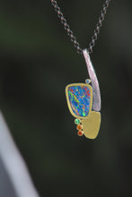 Load image into Gallery viewer, Mixed Metal Abstract Pendant (09462)

