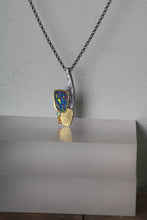 Load image into Gallery viewer, Mixed Metal Abstract Pendant (09462)
