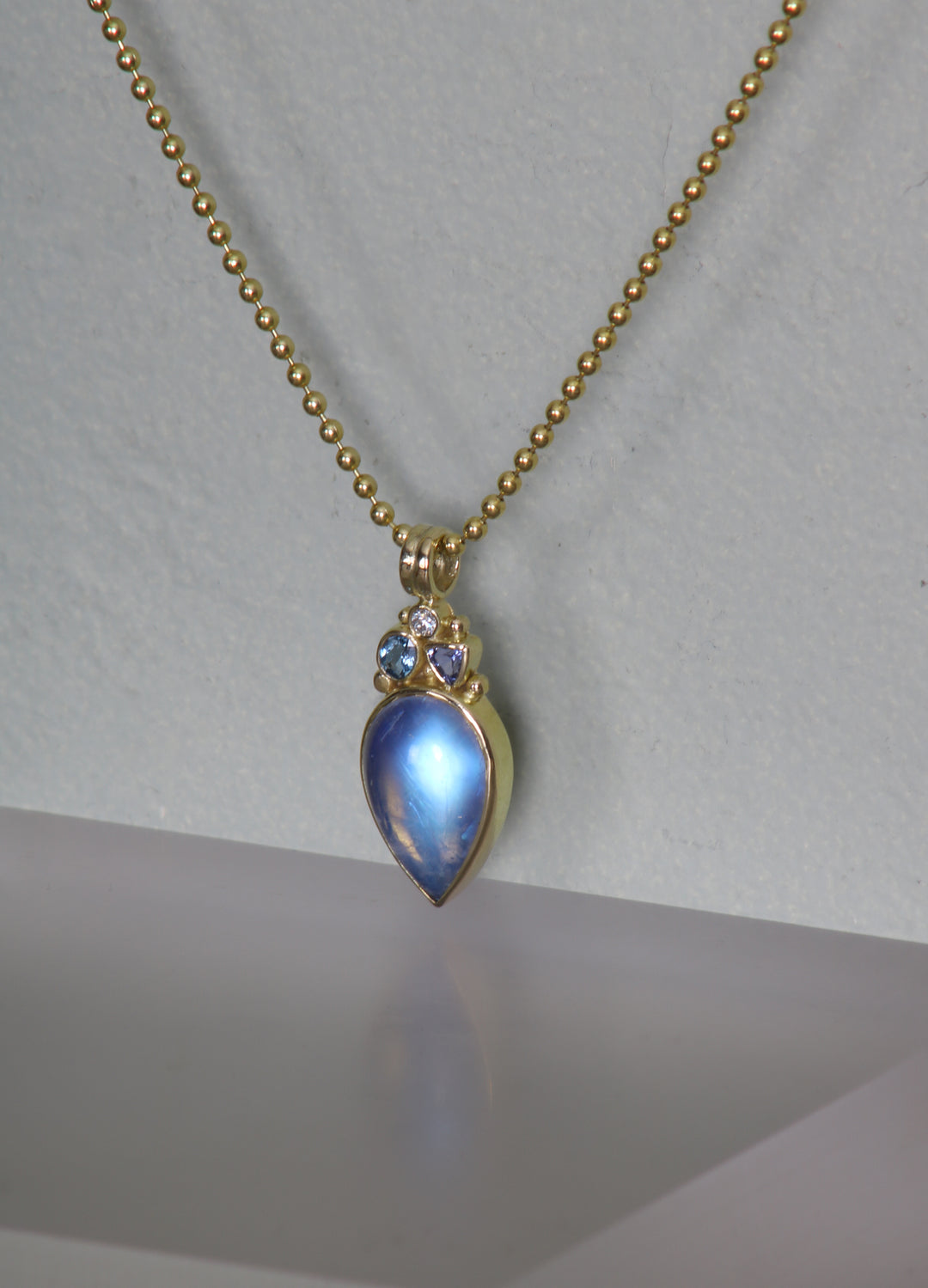 Moonstone and Mixed Gemstone Pendant (B327)