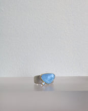 Load image into Gallery viewer, Rose Cut Aquamarine Ring (09115)
