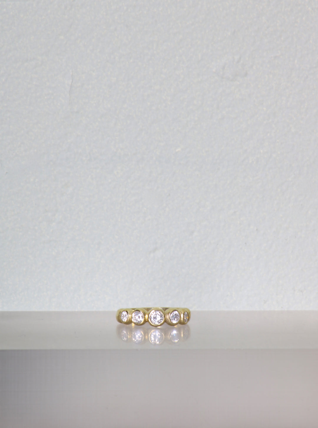 5 Diamond Yellow Gold Engagement Ring (09140)