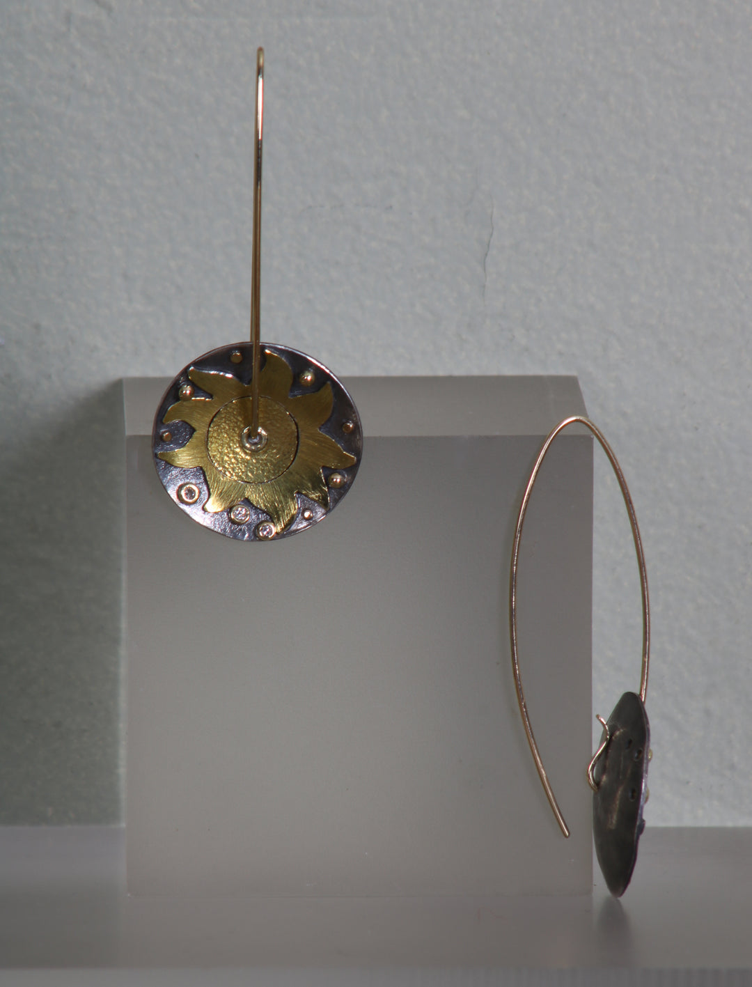 Sun Burst Hanging Earrings (B341)