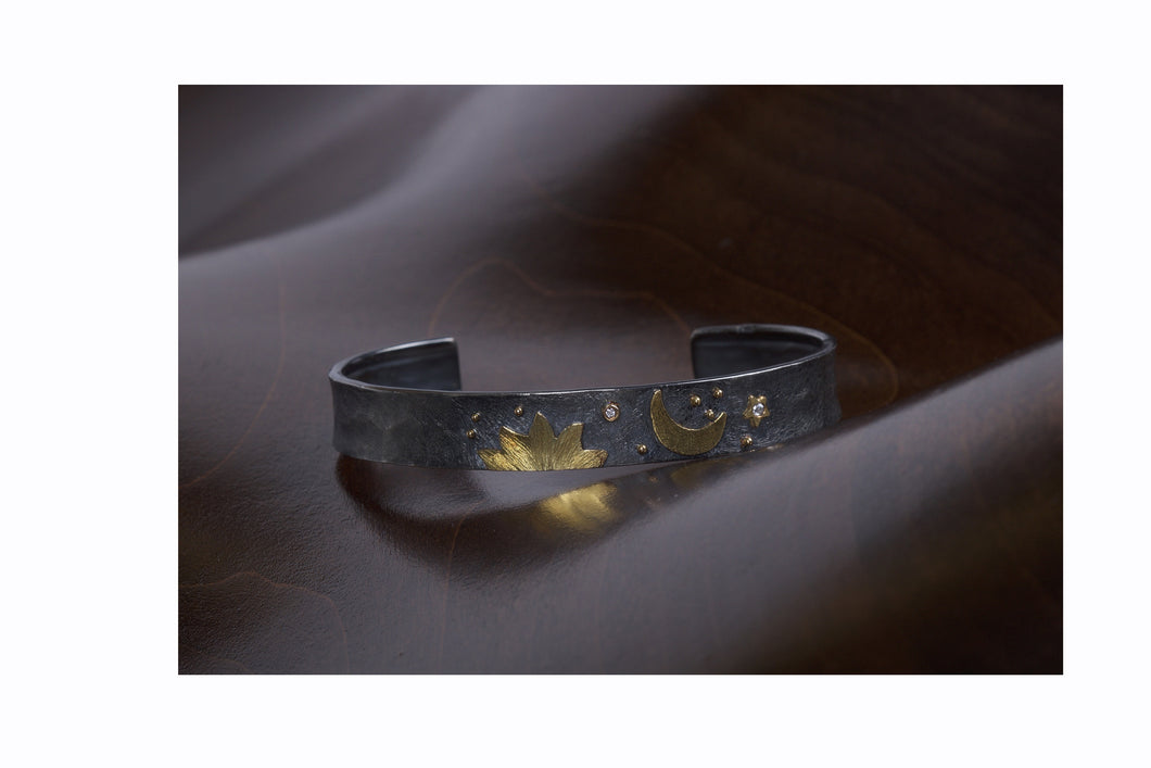 Nature Design Cuff Bracelet 04959 - Ormachea Jewelry