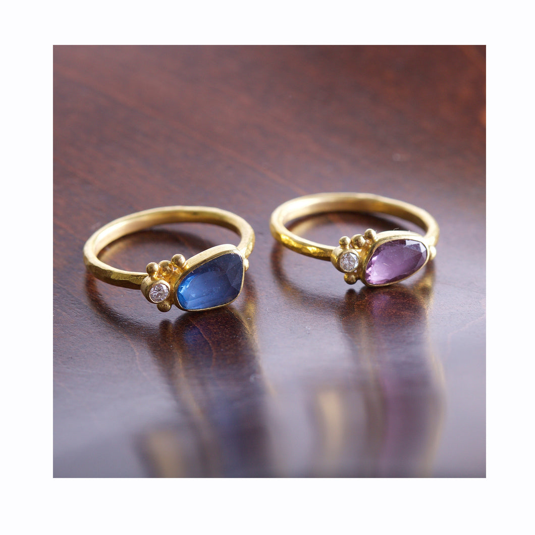 Pink Sapphire Ring 05855 - Ormachea Jewelry