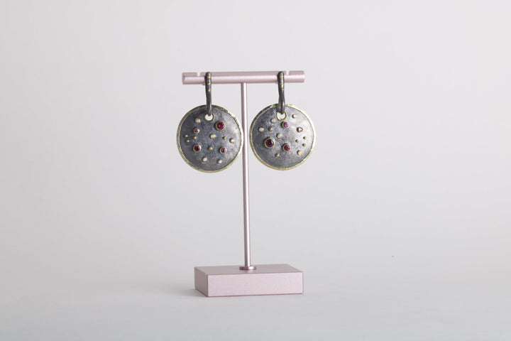 Disk Earrings 06228 - Ormachea Jewelry