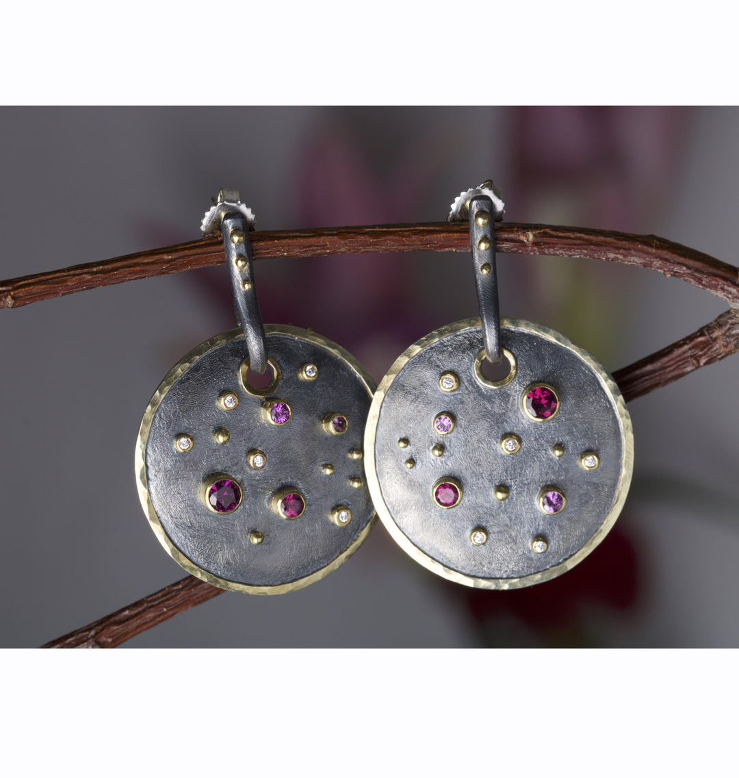 Disk Earrings 06228 - Ormachea Jewelry