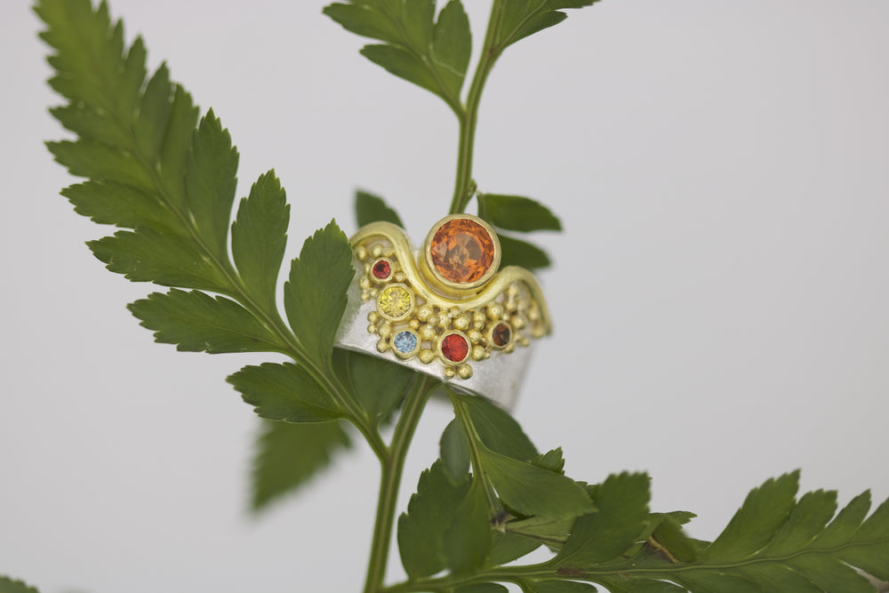 Spessartite Garnet Ring 06719 - Ormachea Jewelry