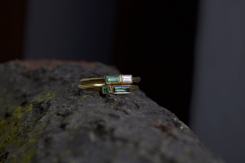 Emerald and Diamond Ring 06732 - Ormachea Jewelry