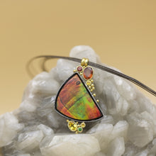 Load image into Gallery viewer, Ammolite Pendant 06623 - Ormachea Jewelry
