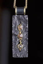 Load image into Gallery viewer, Rough Cut Diamonds and Mixed Metal Pendant 06748 - Ormachea Jewelry
