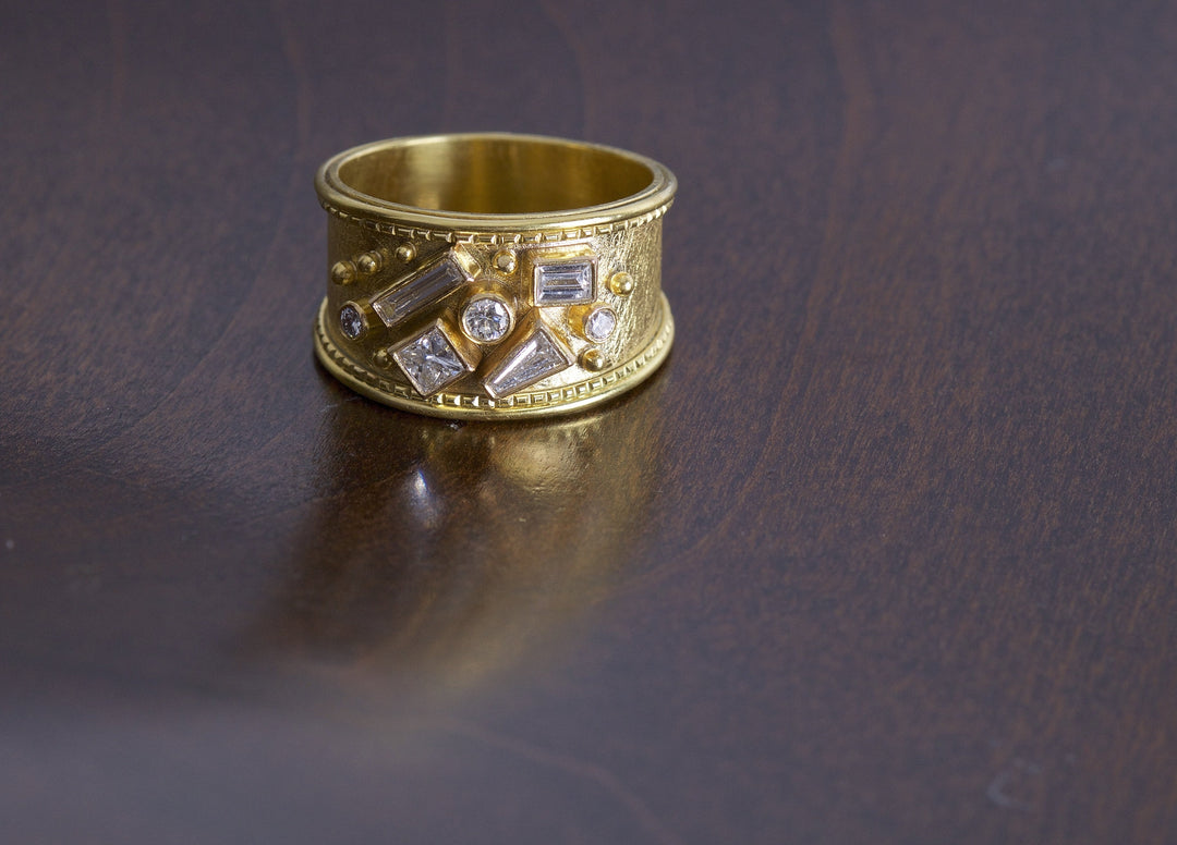 Multi-Cut Diamond Engagement Ring 05765 - Ormachea Jewelry