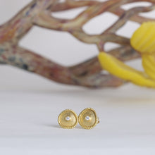 Load image into Gallery viewer, Irregular Shaped Dish Studs 06492 - Ormachea Jewelry
