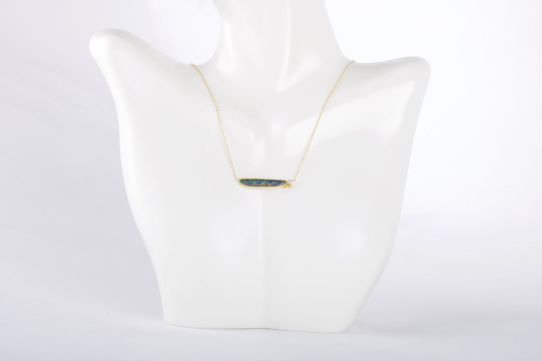 Opal Necklace 06193 - Ormachea Jewelry