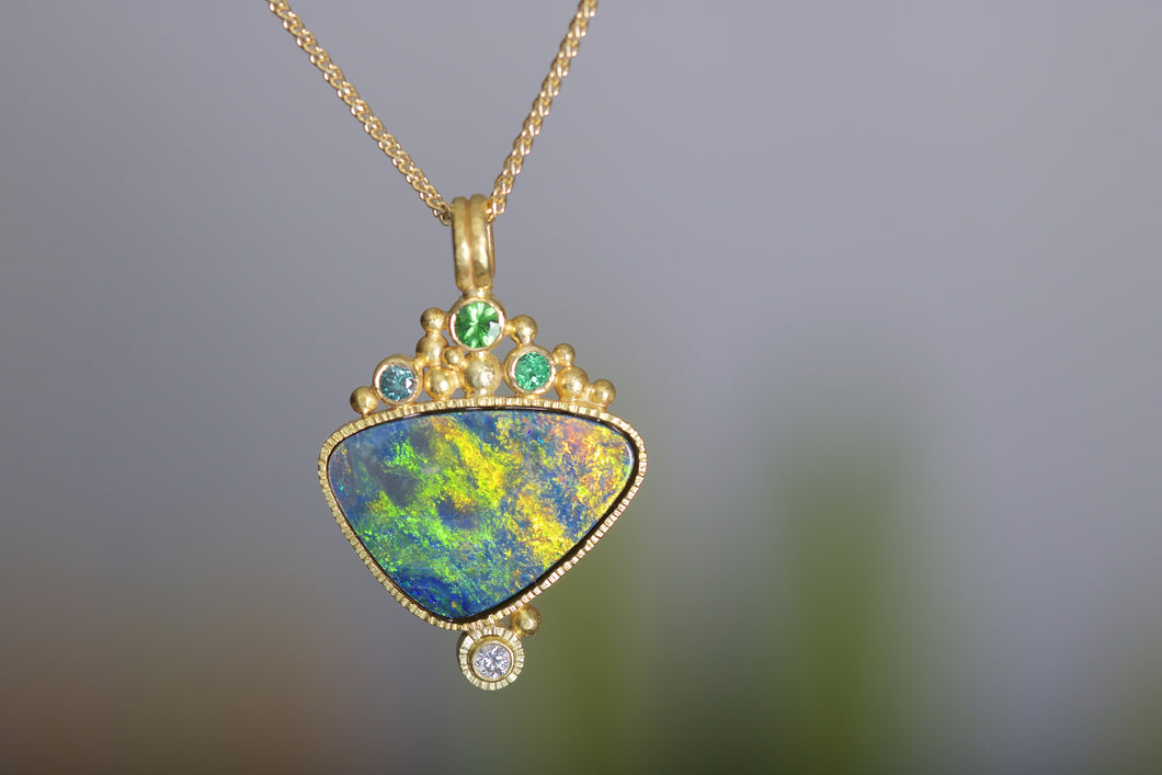 Opal Pendant 06195 - Ormachea Jewelry