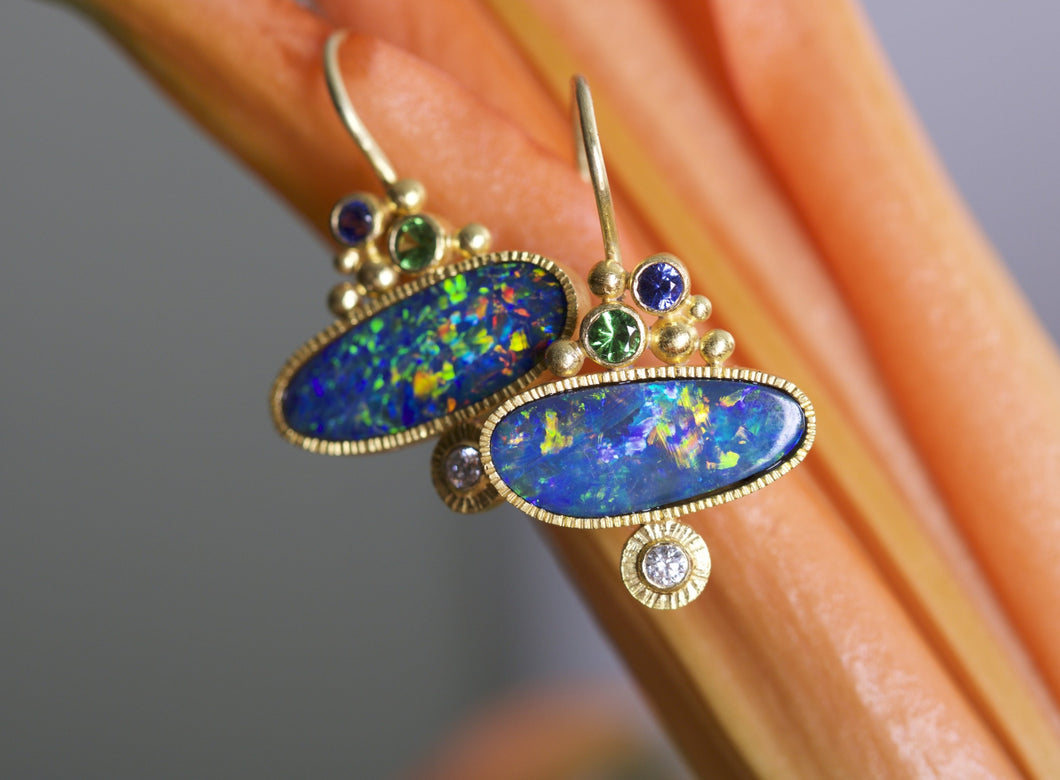 Opal Earrings 06215 - Ormachea Jewelry