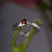 Load image into Gallery viewer, Garnet Stacking Ring 05881 - Ormachea Jewelry
