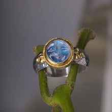 Load image into Gallery viewer, Moonstone Moonface Ring 05893 - Ormachea Jewelry
