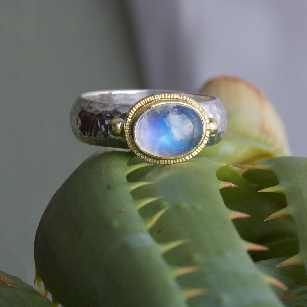 Moonstone Ring 06042 - Ormachea Jewelry
