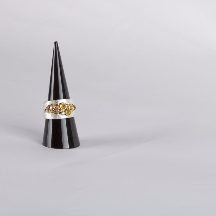 Rough Cut Diamond Ring 06070 - Ormachea Jewelry