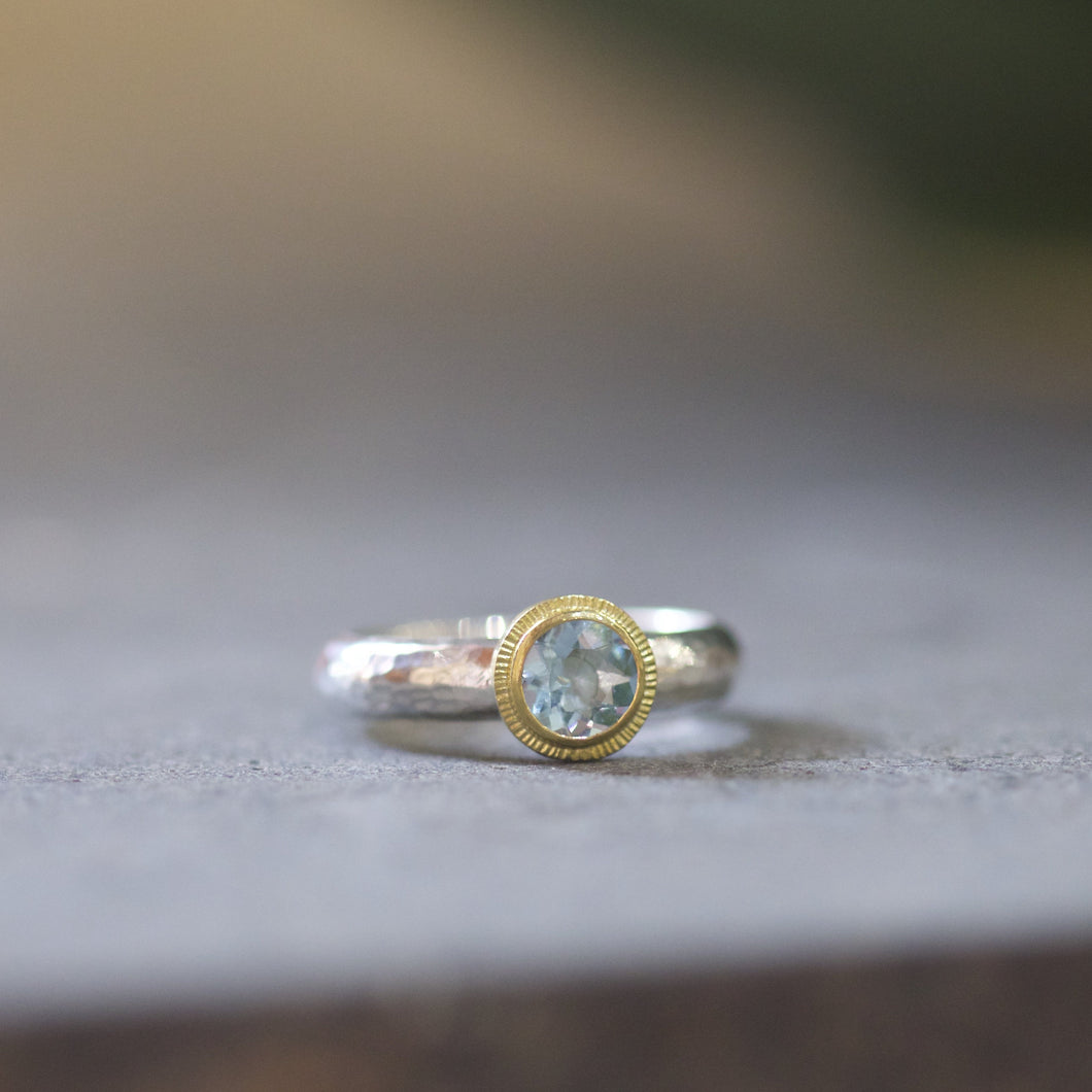 Aquamarine Ring 06750 - Ormachea Jewelry