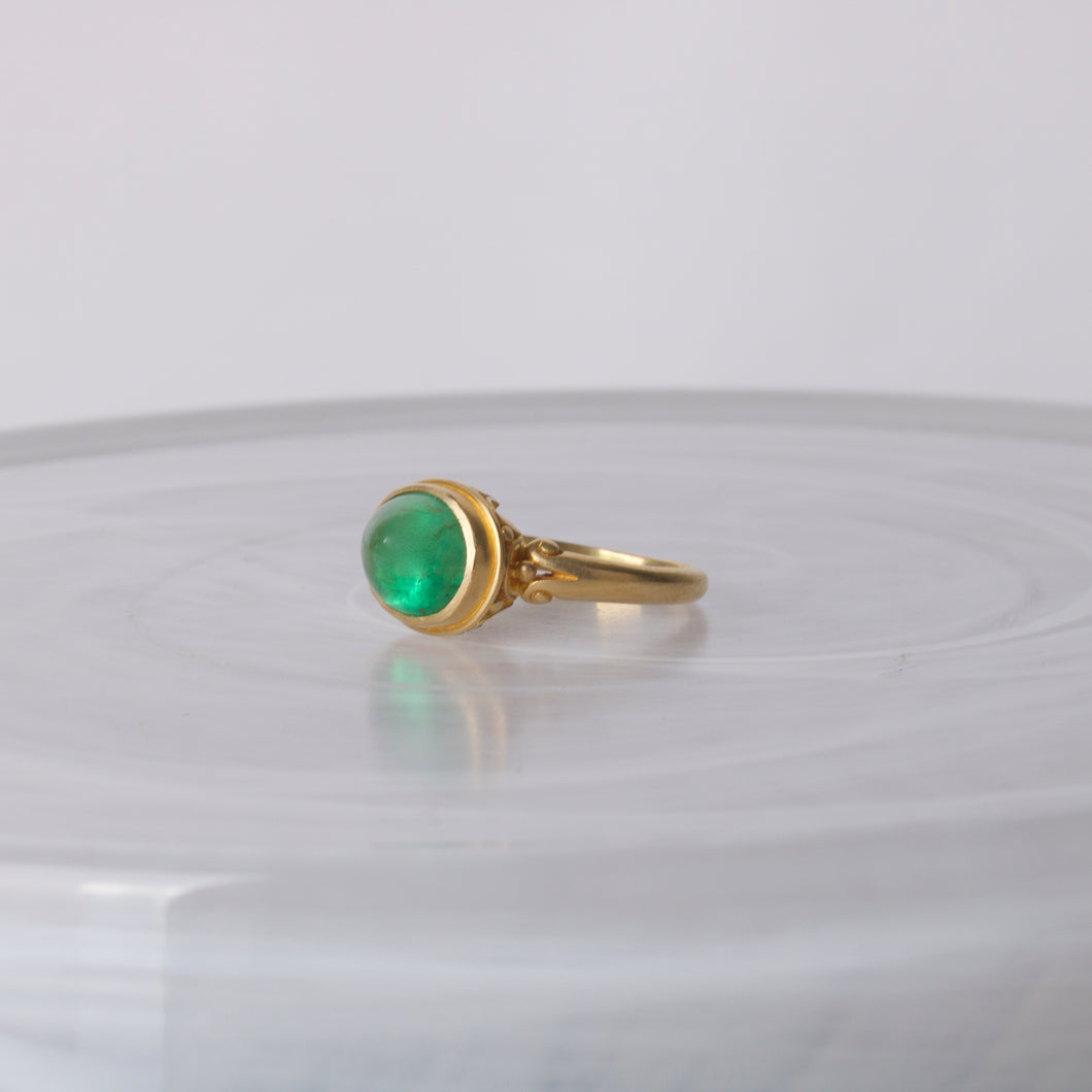 Emerald Ring by Steve Battelle SB1137 - Ormachea Jewelry