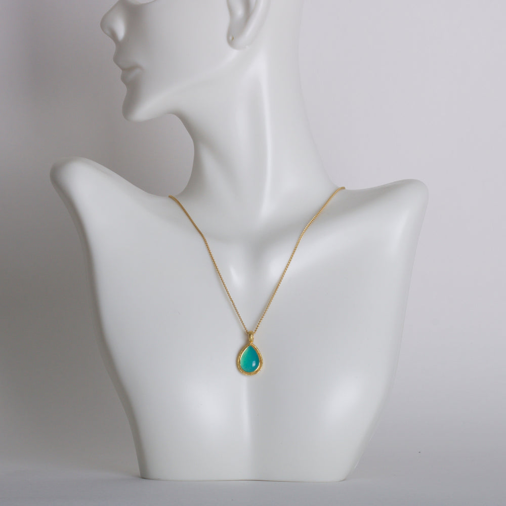 Peruvian Opal Pendant 06201 - Ormachea Jewelry