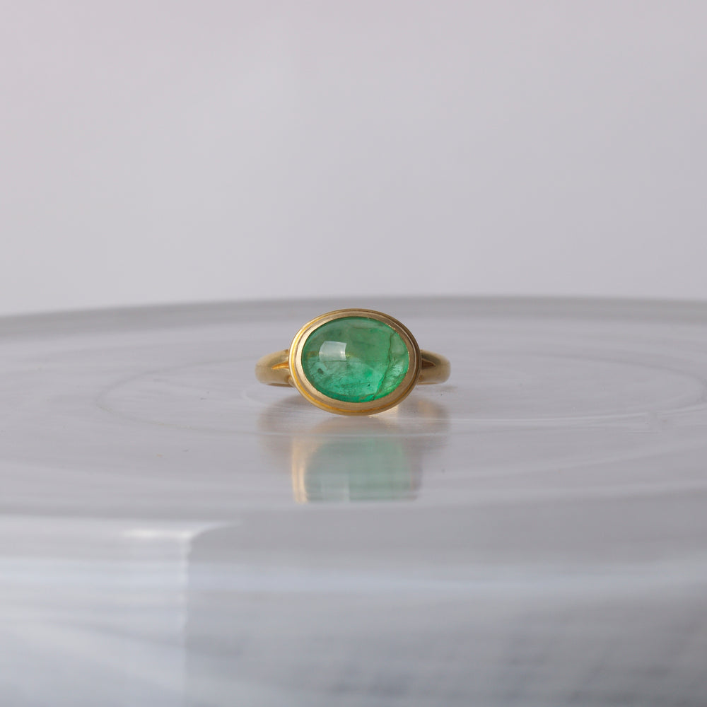 Emerald Ring by Steve Battelle SB1137 - Ormachea Jewelry