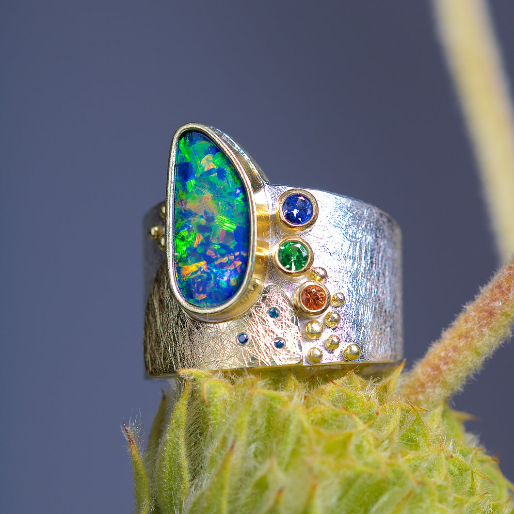 Opal Ring 05910 - Ormachea Jewelry