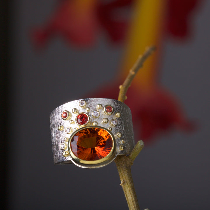 Madeira Citrine Ring 05876 - Ormachea Jewelry