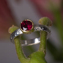 Load image into Gallery viewer, Rhodolite Garnet Stacking Ring 05883 - Ormachea Jewelry
