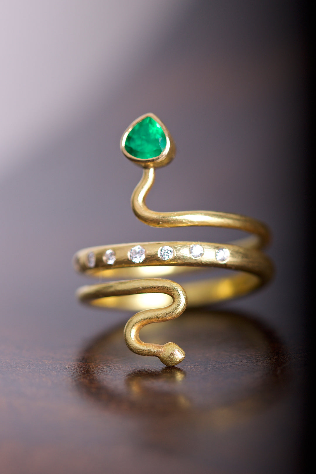 Emerald and Diamond Ring 05834 - Ormachea Jewelry